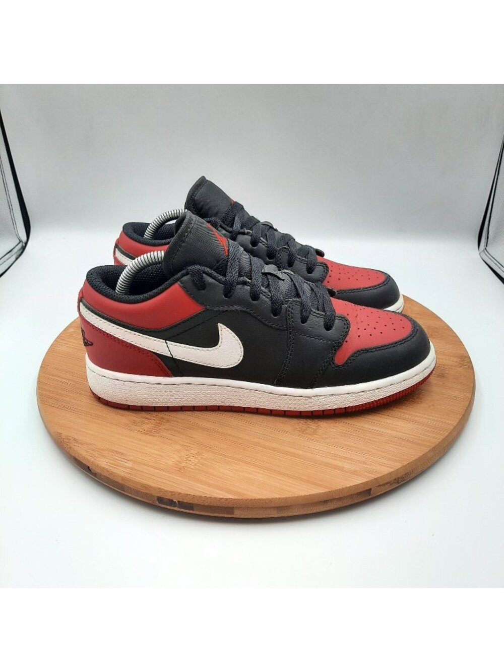 Air Jordan 1 Low Womens 6 (4.5y) Shoes Gym Red Black White Basketball Sneakers